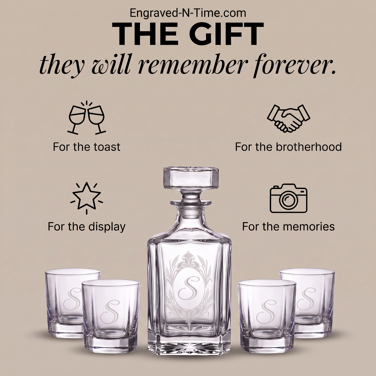 Whiskey Decanter Set